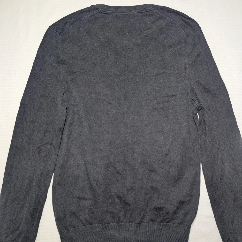 Banana Republic Men S Silk Cotton Cashmere V-Neck Sweater Black